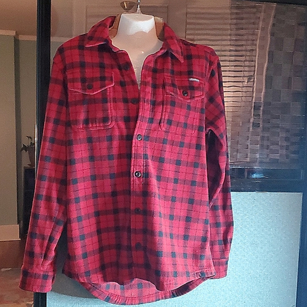 EDDIE BAUER (unisex) Thick polyester flannel (Mens) size Small